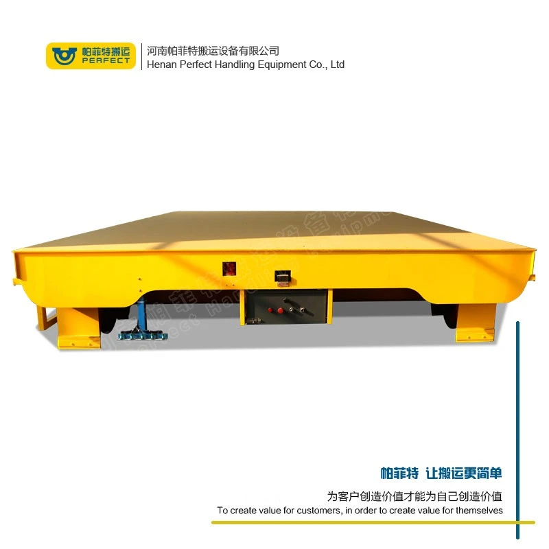 Industrial Rail Powered Transfer Carts For Concrete Factory 1-300t factory