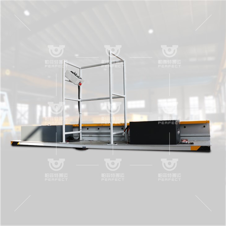Electrical Trolley On Rail For Handling Molds